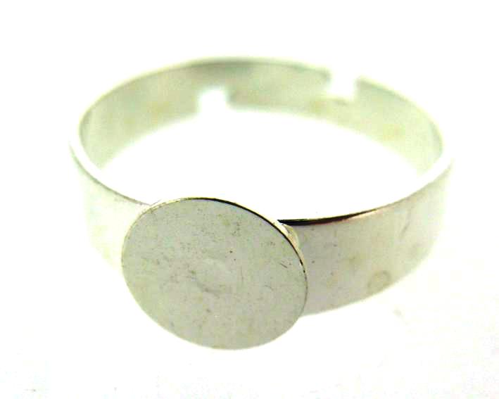 Base anel - Banho prata